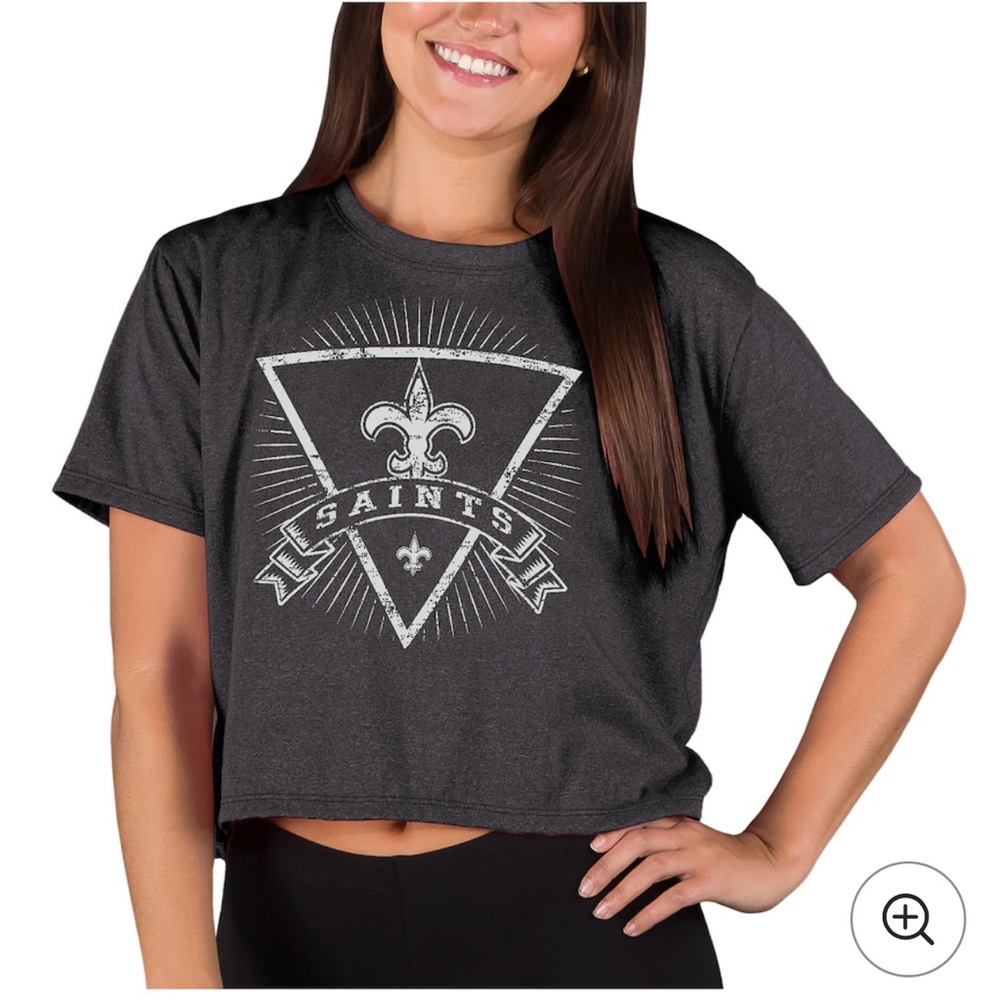 Women's New Orleans Saints Crop Tee